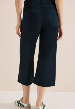 High Waist broek met uitlopende pijpen in Loose Fit