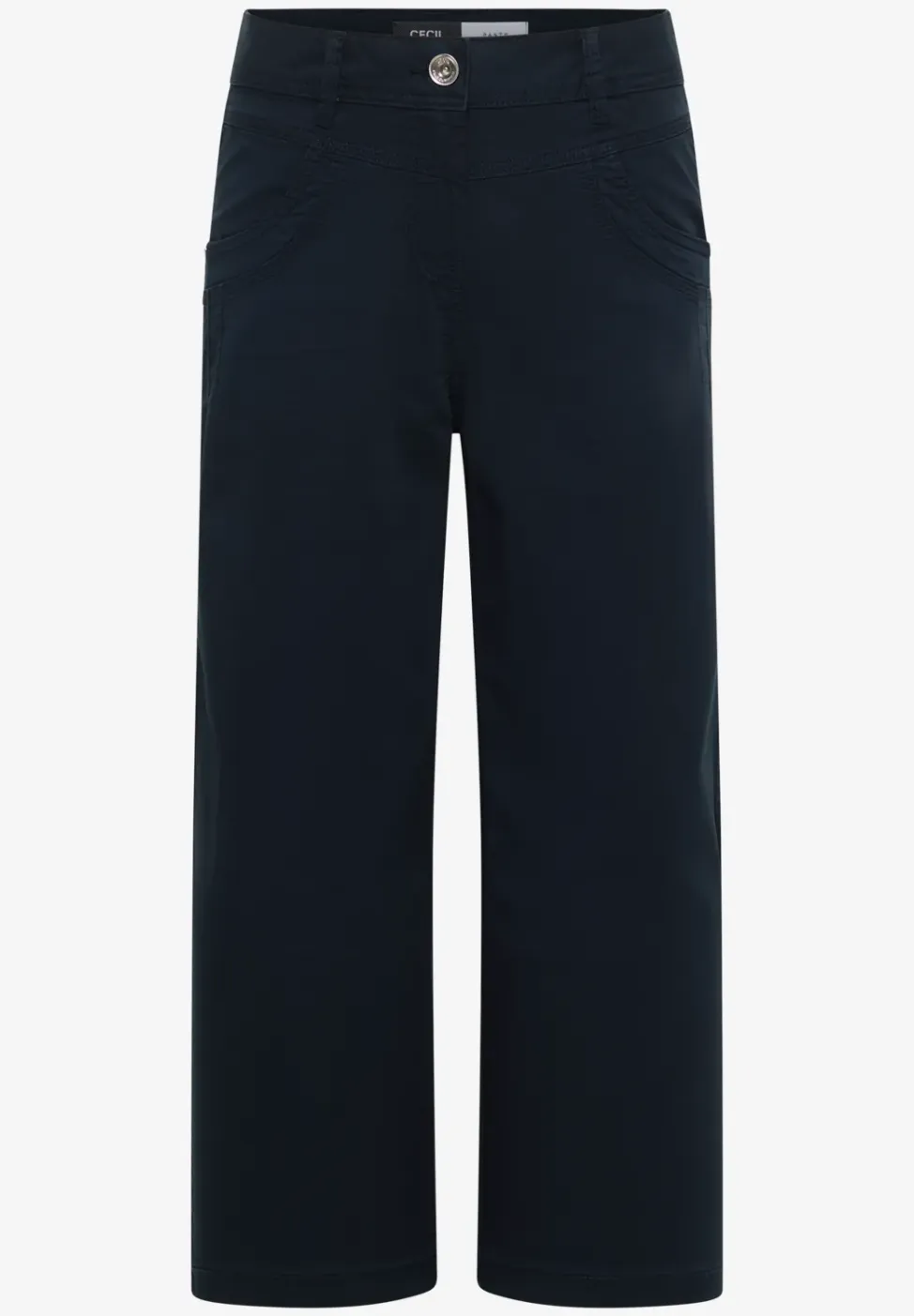 High Waist broek met uitlopende pijpen in Loose Fit