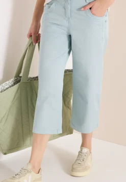 High Waist broek met uitlopende pijpen in Loose Fit
