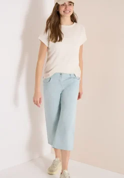 High Waist broek met uitlopende pijpen in Loose Fit