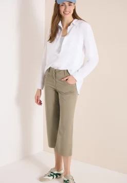 High Waist broek met uitlopende pijpen in Loose Fit