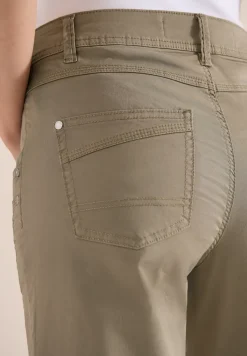 High Waist broek met uitlopende pijpen in Loose Fit