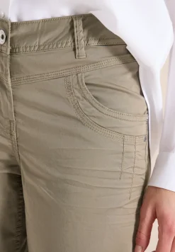 High Waist broek met uitlopende pijpen in Loose Fit
