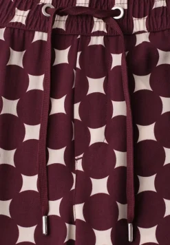 High Waist broek met Wide Legs en print