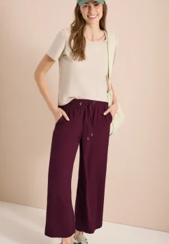 High Waist broek met wijde pijpen in Loose Fit
