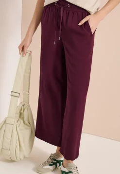 High Waist broek met wijde pijpen in Loose Fit
