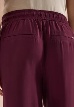 High Waist broek met wijde pijpen in Loose Fit