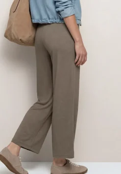 High Waist broek met wijde pijpen in Loose Fit