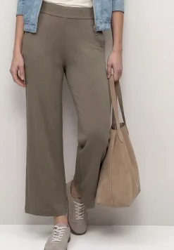 High Waist broek met wijde pijpen in Loose Fit