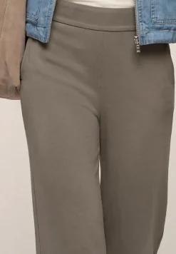 High Waist broek met wijde pijpen in Loose Fit