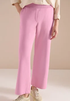 High Waist broek met wijde pijpen in Loose Fit