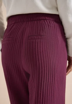 High Waist broek met wijde pijpen in Loose Fit