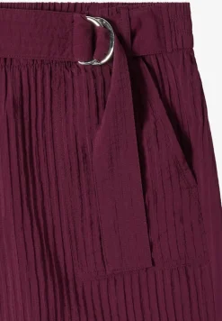 High Waist broek met wijde pijpen in Loose Fit