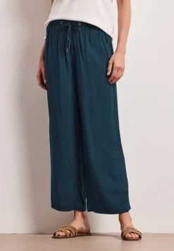 High Waist broek met wijde pijpen in Loose Fit
