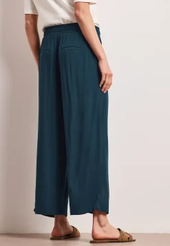 High Waist broek met wijde pijpen in Loose Fit