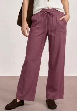High Waist broek met wijde pijpen in Loose Fit