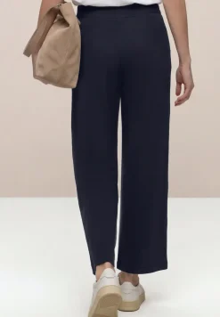 High Waist broek met wijde pijpen in Loose Fit
