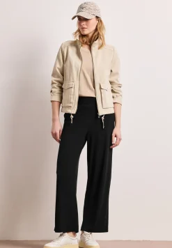 High Waist broek met wijde pijpen in Loose Fit