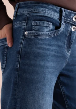 High Waist jeans met wijde pijpen in Slim Fit