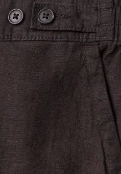 High Waist linnen broek met Wide Legs
