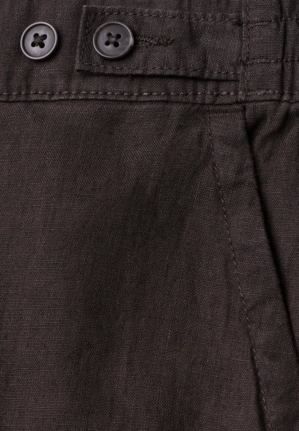 High Waist linnen broek met Wide Legs