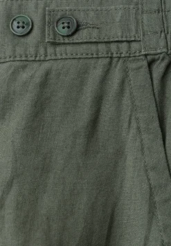 High Waist linnen broek met Wide Legs