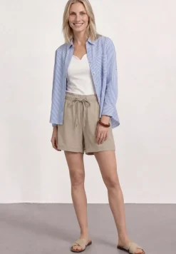 High Waist shorts met paperbag tailleband