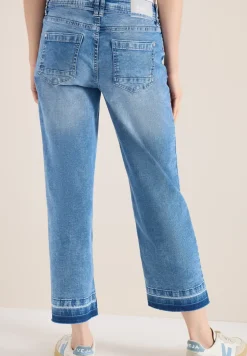 High Waist straight leg jeans met Loose Fit