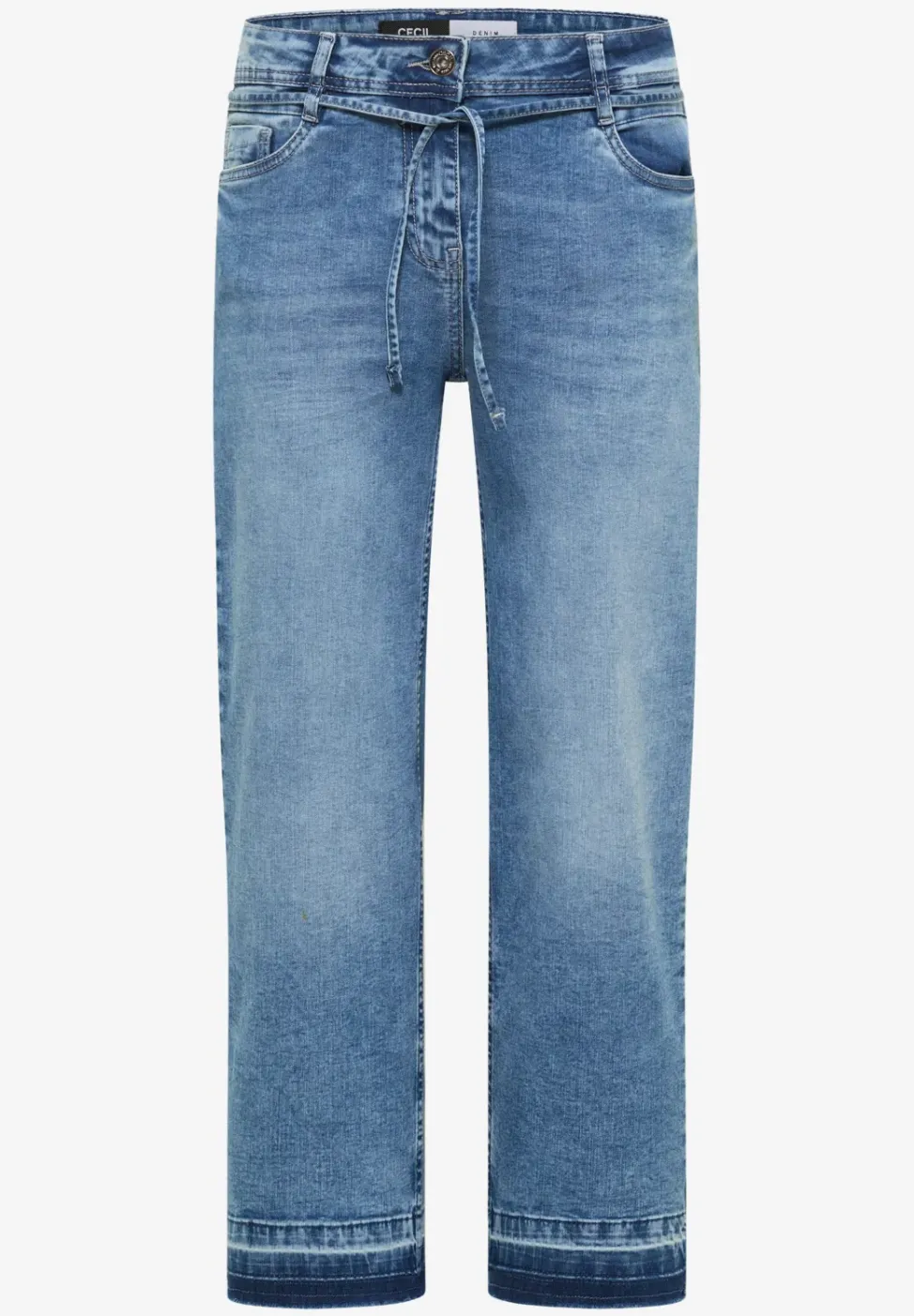 High Waist straight leg jeans met Loose Fit