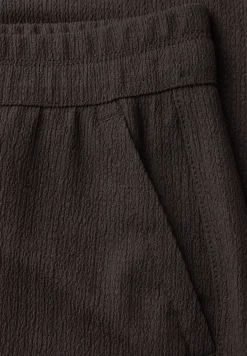 High Waist broek met wijde pijpen in casual pasvorm