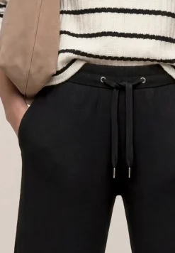 High Waist broek met wijde pijpen in casual pasvorm