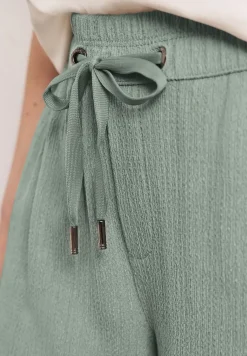 High Waist broek met wijde pijpen in casual pasvorm