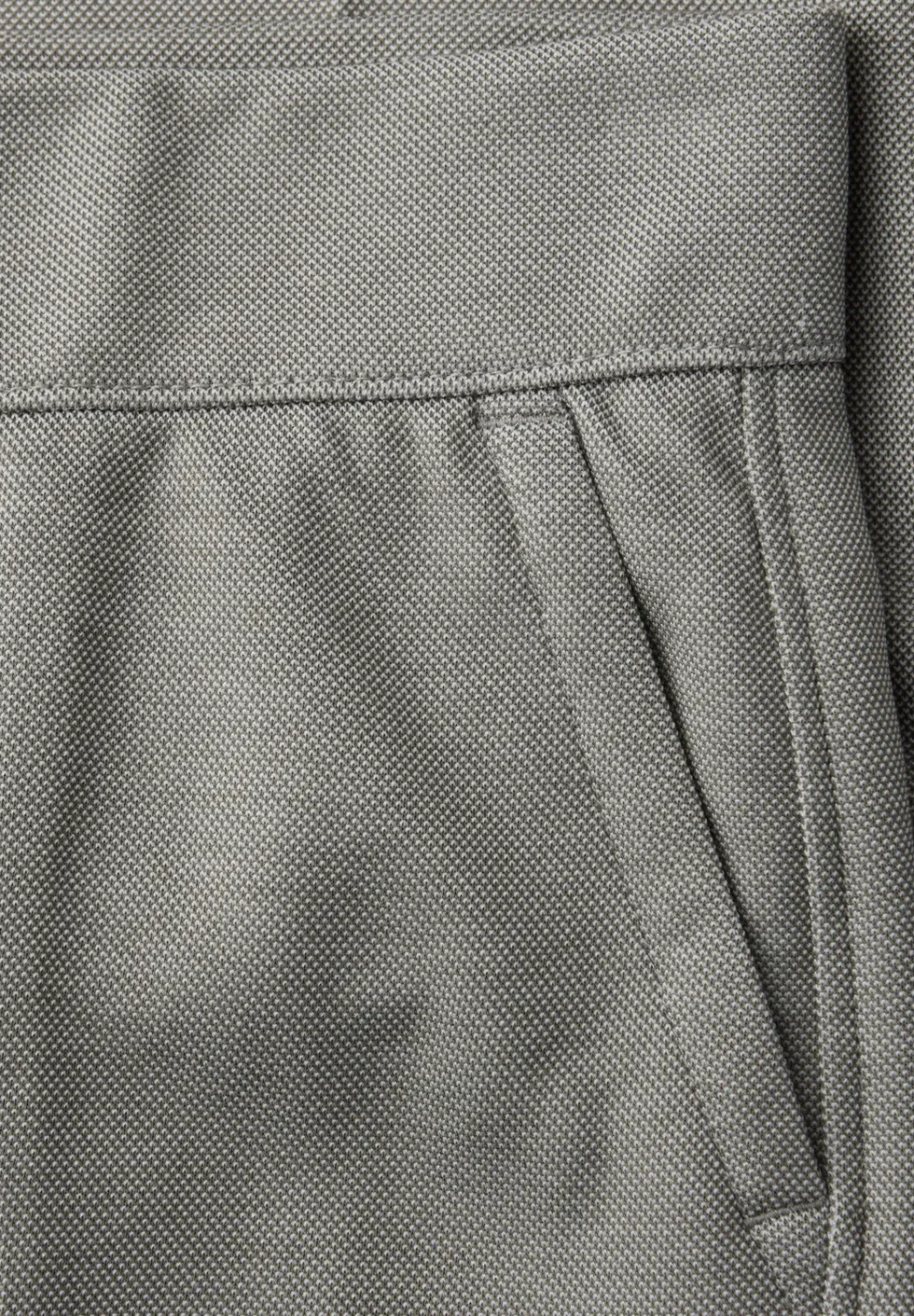 High Waist broek met wijde pijpen in casual pasvorm