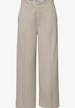 High Waist broek met wijde pijpen in casual pasvorm