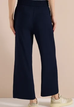 High Waist broek met wijde pijpen in Loose Fit