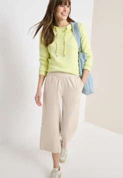 High Waist broek met wijde pijpen in Loose Fit