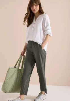 High Waist broek met wijde pijpen in Loose Fit