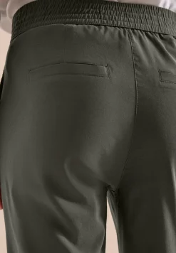 High Waist broek met wijde pijpen in Loose Fit