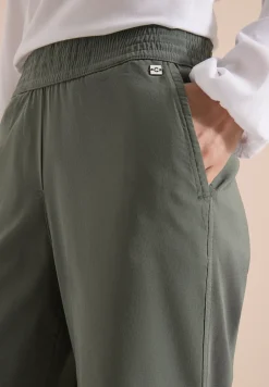 High Waist broek met wijde pijpen in Loose Fit