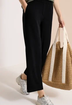 High Waist broek met wijde pijpen in Loose Fit