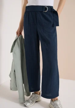 High Waist broek met wijde pijpen in Loose Fit