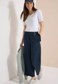 High Waist broek met wijde pijpen in Loose Fit