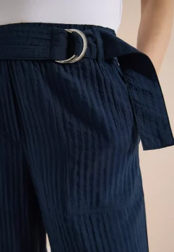 High Waist broek met wijde pijpen in Loose Fit