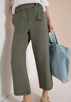 High Waist broek met wijde pijpen in Loose Fit