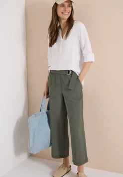 High Waist broek met wijde pijpen in Loose Fit
