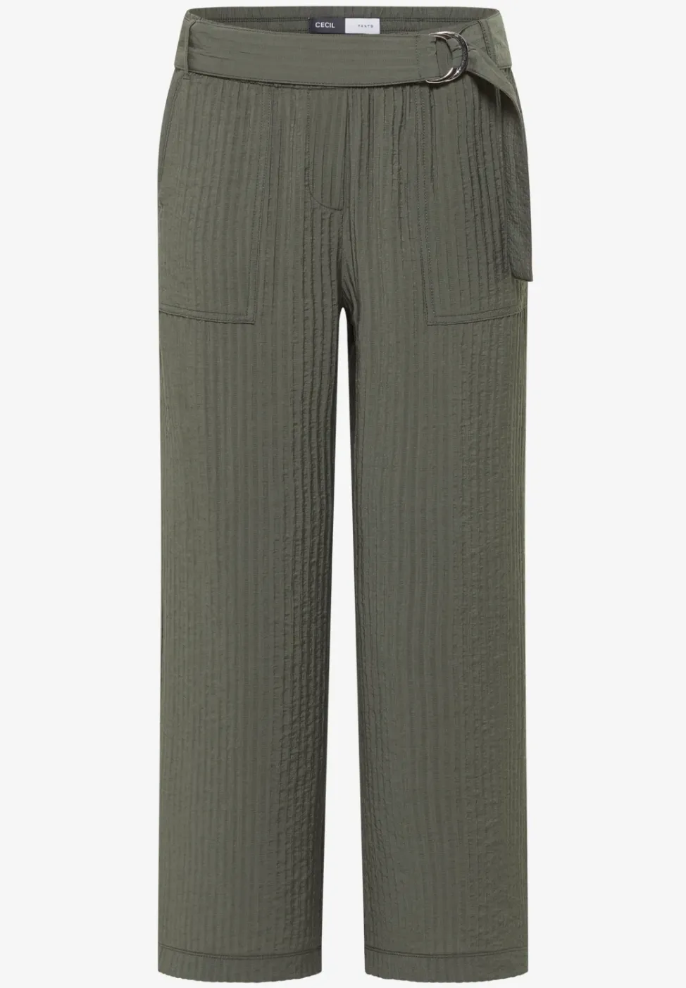 High Waist broek met wijde pijpen in Loose Fit