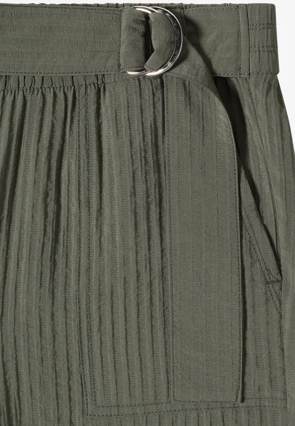 High Waist broek met wijde pijpen in Loose Fit