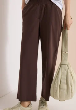 High Waist broek met wijde pijpen in Loose Fit
