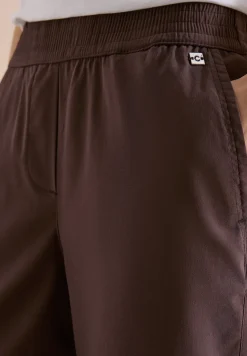 High Waist broek met wijde pijpen in Loose Fit