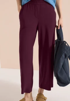 High Waist broek met wijde pijpen in Loose Fit